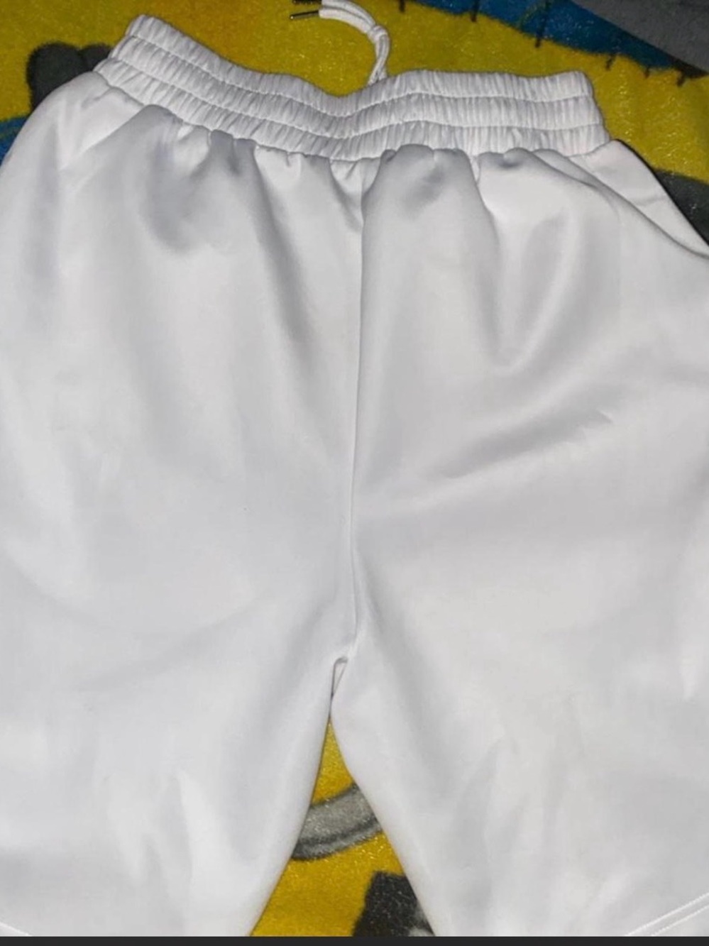Palm Angels White Shorts with Black Logo Detail - Picture 2 of 2